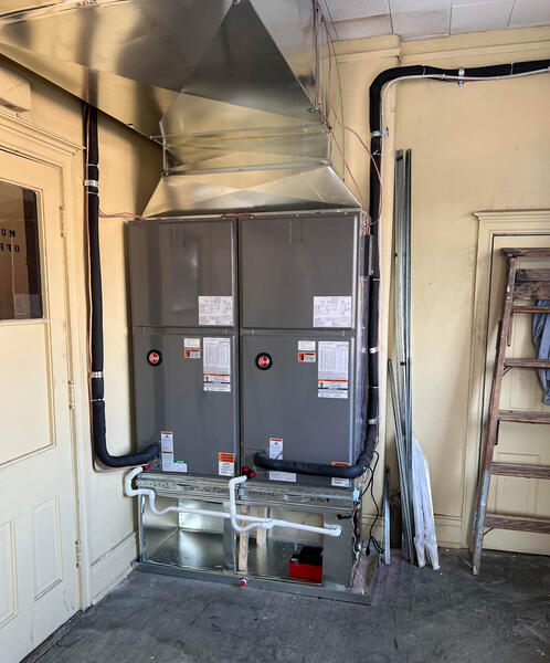 Twinned Air Handlers HVAC Installation