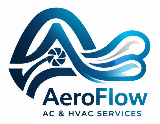 AeroFlow logo for HVAC service company